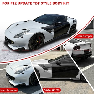 ชุดแต่งตัวถังกึ่งคาร์บอนไฟเบอร์สไตล์ TDF สำหรับ Ferrari F12 Berlinetta คาร์บอน + FRP ไฮบริด ชุดแปลงแอโรไดนามิกแบบเต็มรูปแบบ - Product Image 2