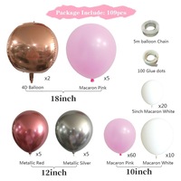 Offre Spéciale de mariage partie décoration pastel blanc rose couleur diy latex ballon ensemble