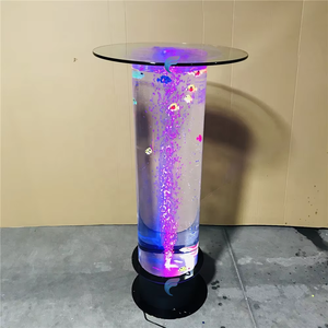 Diseño personalizado de mesa de mostrador de recepción LED con función de agua con mando a distancia - Product Image 5