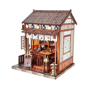 <span class=keywords><strong>Casa</strong></span> <span class=keywords><strong>de</strong></span> Sake Sakurazaki, Bloques <span class=keywords><strong>de</strong></span> Construcción <span class=keywords><strong>de</strong></span> Madera Estilo Japonés, Modelo <span class=keywords><strong>de</strong></span> Escena Urbana para Armar a Mano, Juguete <span class=keywords><strong>de</strong></span> Regalo - Product Image 5
