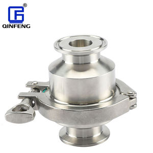 วาล์วกันกลับแบบ Tri Clamp ยี่ห้อ QINFENG เกรดอาหาร สแตนเลสสตีล SS304 ป้องกันการไหลย้อนกลับ ติดตั้งง่าย - Product Image 1