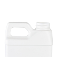 Bocaux cylindriques en plastique HDPE de 250 ml et 500 ml avec poignée et bouchon à vis de 28 mm pour contenants de détergent et cosmétiques