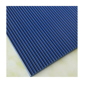Tapis en <span class=keywords><strong>caoutchouc</strong></span> antidérapant de haute qualité, vert et noir, à fines nervures, en <span class=keywords><strong>rouleau</strong></span> pour sol - Product Image 3