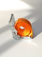 Sangle de serrage à cliquet pour cargaison large, 1,5 pouce, en nylon, réutilisable, outil de fixation, capacité de charge de 2 tonnes, pour la réparation automobile, usage industriel