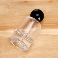 Flacon vaporisateur de parfum transparent en forme de montagne Ru Star 30ml 50ml, rechargeable, avec bouchon en acrylique