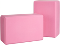 Blocs de yoga en mousse EVA haute densité For Basics - Forme brique 3x9x6 pouces, lot de 2