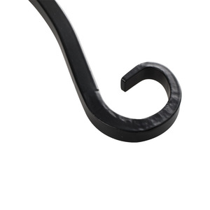 Hanging Basket Hook 14 Inch Wrought Iron Black Outdoor Indoor Wall Mounting <b>Bracket</b> For Planting Floral Decoration - Product Image 4