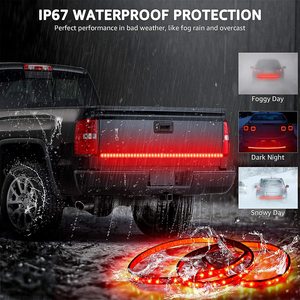 Barra de luz de puerta trasera Flexible para maletero rojo y blanco de 60 ", señal de giro de freno inverso, tira de luces LED para correr, 1,2 M y 1,5 M - Product Image 6