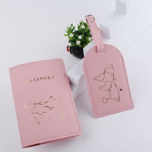 New Map Holder Passport Pu Leather Protective Case Document Bag Luggage <b>Tag</b> - Product Image 2