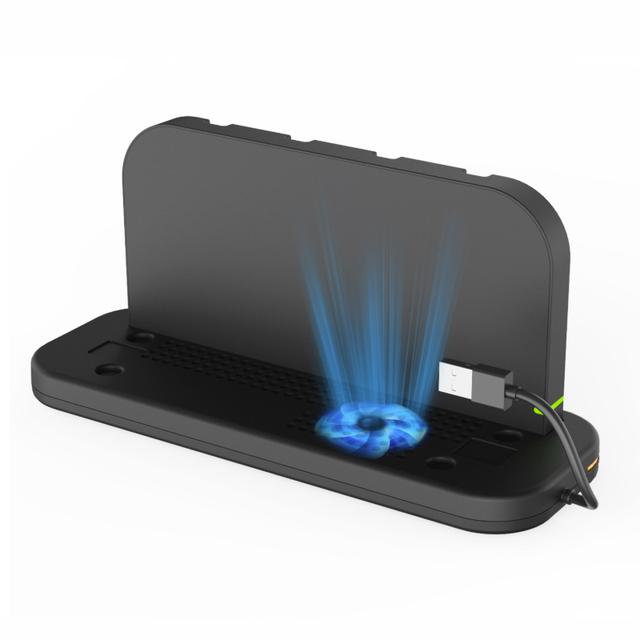 Game Controller Universal Cooling Charging Stand for Nintendo Switch2/Switch/OLED Game Console Base Cooling Fan with RGB Lights