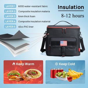 Factory Tactical Style Soft Insulated Nylon Cooler <b>Bag</b> <b>30L</b> Adjustable Strap Rotary Air Valve Removable Liner - Product Image 4