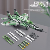 Reobrix 33024 MIG-29, Modelo de Avión de Combate, Juego de Bloques de Construcción Militares, MOC, Bloques de Partículas Pequeñas, Juguetes para Niños, Regalo de Cumpleaños