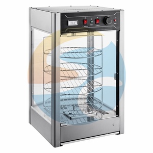 Nuova Vetrina Riscaldante per <span class=keywords><strong>Pizza</strong></span> a 4 Ripiani in Acciaio Inox di Grado Alimentare per Uso in Panetterie e Ristoranti - Product Image 3