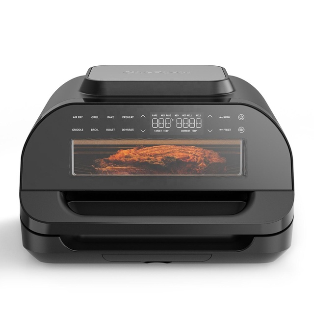 Smart Home Appliances OEM All in 1 Visible Stainless Steel Digital Oil Free air Fryer Electric Wifi Oven for Kitchen