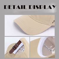 Gorra de Béisbol Personalizada con Bordado, Unisex, 6 Paneles, Visera Curva, Algodón, Ajustable, Casual, Minimalista, Protección Solar para Exteriores