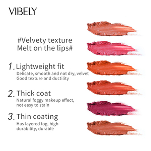 Rouge à lèvres liquide longue tenue, fini mat velouté, brillant à lèvres imperméable - Product Image 3