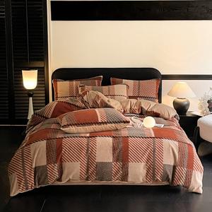 Fall Maillard Fengao Australische Kasjmier Bruiloft Zevendelige Kit Waterbestendig 300tc Lichte Luxe Stijl Dekbed Set Kwaliteit - Product Image 3