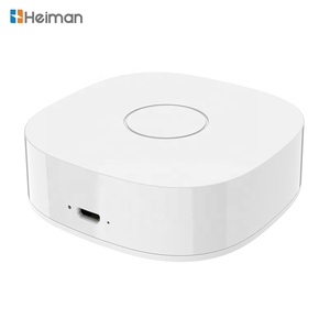 <span class=keywords><strong>Passerelle</strong></span> de liaison sans fil Heiman compatible <span class=keywords><strong>WiFi</strong></span> Tuya, signal radio 433 MHz/868 MHz, portée 200 m, prend en charge 40 unités pour la sécurité domestique - Product Image 1