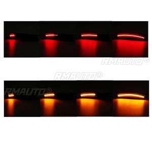 4 pièces, feux de position latéraux dynamiques avant et arrière, rouge ambre, LED, clignotants, feux de signalisation pour Chrysler 300 2015 2016 2017 2018 - Product Image 2