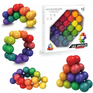Jouet de balle colorée éducatif précoce 3d Puzzle assemblage <span class=keywords><strong>jeu</strong></span> de bricolage enfants soulagement du Stress créativité Fidget jouets - Product Image 5