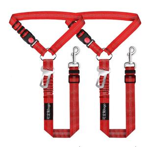 Cinturón de Seguridad Reflectante para Perros en <span class=keywords><strong>el</strong></span> Auto, 3 en 1, Retráctil y Removible, se Fija al Reposacabezas del Vehículo, Azul y Negro - Product Image 5
