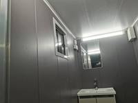 PROSKY Remorque de toilettes portables de 3,6 m avec 2 portes, toilettes mobiles à 2 cabines, tôle galvanisée, écologique et durable