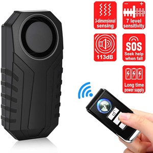 <span class=keywords><strong>Alarm</strong></span> Anti Maling Nirkabel 113dB untuk Sepeda Motor, Sepeda, Pintu, Jendela, Tahan Air, dengan Remote - Product Image 1