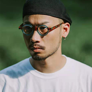 Monture <span class=keywords><strong>de</strong></span> lunettes en fibre <span class=keywords><strong>de</strong></span> polyacide <span class=keywords><strong>de</strong></span> haute qualité, ronde, <span class=keywords><strong>de</strong></span> lunettes, accessoire <span class=keywords><strong>de</strong></span> <span class=keywords><strong>film</strong></span> et <span class=keywords><strong>de</strong></span> télévision, pour myopie, tendance, populaire, 1 pièce - Product Image 5