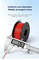 Filament d'imprimante 3D 1,75 mm PETG PLA TPU TPE Bobine de 1 kg Impression fluide Faible déformation Haute résistance Matériau 240°C