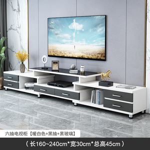 שידת טלוויזיה מודרנית מינימליסטית, שולחן קפה, מעמדי טלוויזיה, שילוב לסלון, יחידה קטנה לבית, סט שולחן טלוויזיה מעץ - Product Image 4