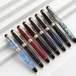 Pena Rollerball Logam Mewah Pola Akrilik dengan Logo Kustom Pena Gel Bisnis Grosir Pena Tanda Tangan untuk Set Hadiah Perusahaan - Product Image 1