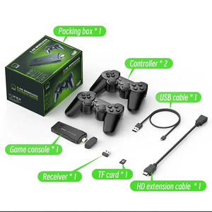 M8 4K Retro Consola de juegos portátil 64G Incorporado 20000 + Juegos Controlador inalámbrico <span class=keywords><strong>Gamepad</strong></span> Compatible con PS1 - Product Image 6