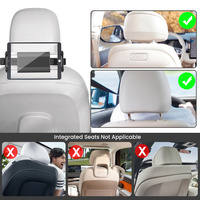 Support de tablette pliable haut de gamme pour siège arrière de voiture, installation facile, support universel pour téléphone, berceau sécurisé pour siège arrière pour regarder des films