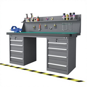 Banc <span class=keywords><strong>de</strong></span> travail robuste antistatique personnalisable ZHY-70 1500x750x1250mm avec 8 tiroirs verrouillables pour atelier et ligne d'assemblage2 - Product Image 1