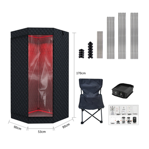 <span class=keywords><strong>Sauna</strong></span> Umida a Vapore Portatile e Pieghevole per Rilassamento Completo a Casa, Box con Generatore di Vapore da 3L, Tenda <span class=keywords><strong>Sauna</strong></span> a Infrarossi Lontani per <span class=keywords><strong>Spa</strong></span> Interna - Product Image 2