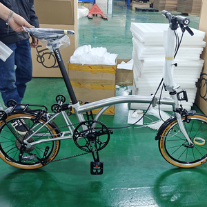 Bicicleta Plegable S9 de Aluminio con Cuadro Antichoque de 16 Pulgadas, 9 Velocidades, Manillar en Y/S de Fibra de Carbono, Ligera y Compacta - Product Image 6