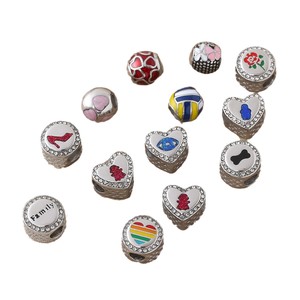 ลูกปัดรูใหญ่รูปวงกลม/วงรี/วง<span class=keywords><strong>แหวน</strong></span> ประดับคริสตัลสไตล์<span class=keywords><strong>แพน</strong></span>โดร่า ผลิตจากสแตนเลส สำหรับงาน DIY เครื่องประ<span class=keywords><strong>ด</strong></span>ับ - Product Image 5