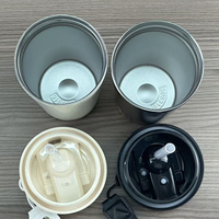 Tasse à café de voyage isotherme en acier inoxydable 304 de 500 ml avec lanière, réutilisable, portable, personnalisable avec logo