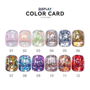 JTING Esmalte de Gel Brillante de Alta Pigmentación, Vegano, Libre de Crueldad Animal, Colección de 12 Colores, en Frasco, OEM, ODM, Marca Privada - Product Image 3