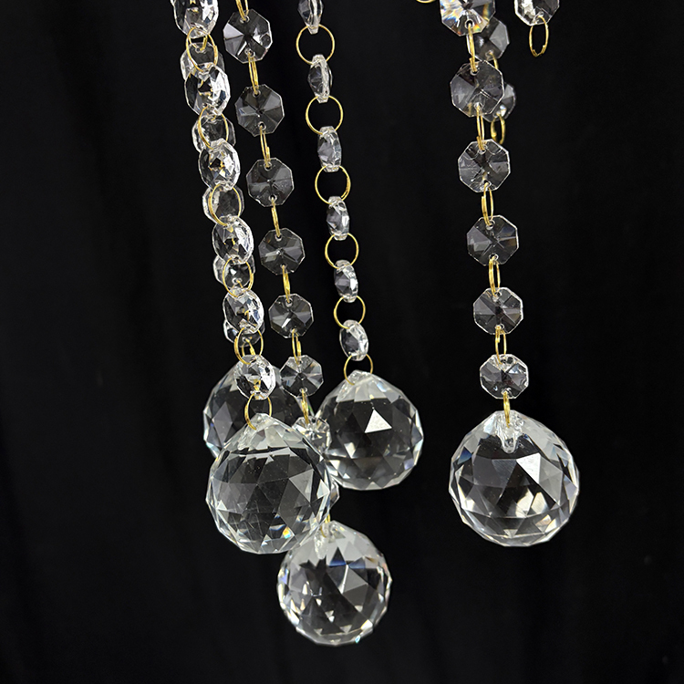 Crystal Decoration Garland with Glass Crystal