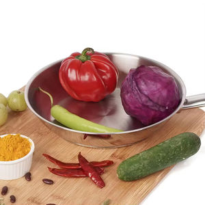 Sartén Moderna Ecológica <span class=keywords><strong>de</strong></span> Acero Inoxidable para Cocinar en Casa, Apta para Estufas <span class=keywords><strong>de</strong></span> <span class=keywords><strong>Gas</strong></span> e Inducción - Product Image 5