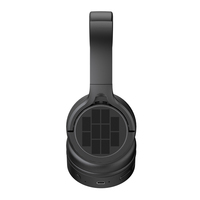 Casque audio sans fil à énergie solaire avec suppression du bruit, casque studio solaire supra-auriculaire
