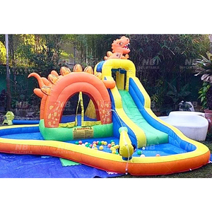 Happy <b>Inflatable</b> Bouncer,dinosaur Them Indoor Small Bouncer <b>Inflatable</b> <b>Water</b> <b>Slide</b> Oxford <b>Inflatable</b> Bouncer Ball Pit <b>Water</b> Slid - Product Image 1