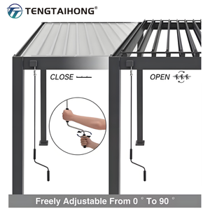La stanza del sole copre la struttura solare del giardino del <span class=keywords><strong>Gazebo</strong></span> del Patio Pergola con il recinto della stecca - Product Image 2