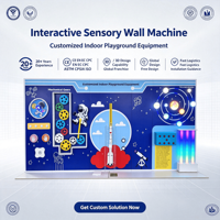 Parc de jeux intérieur pour enfants : Mur interactif de jeu de balle en tubes d'acier