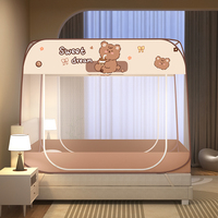 Moustiquaires pour enfants en polyester 100% imprimé, grandes, automatiques, portables, pliables, vente en gros. Facile à installer, toutes saisons