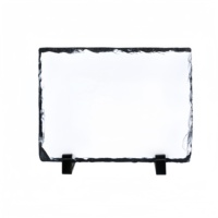 Plaque de présentation photo en ardoise vierge pour sublimation, décoration par transfert thermique pour étagère de salon, cadeaux promotionnels