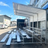 Gradins de sport en tribune intérieurs et extérieurs personnalisés, gradins mobiles en aluminium pour le gymnase de stade extérieur de football