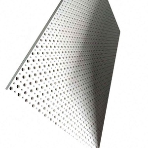 Panneaux de gypse perforés isolés acoustiques insonorisés Tuile Cieling avec trous carrés pour panneau acoustique en <span class=keywords><strong>plaque</strong></span> de plâtre de bureau - Product Image 1