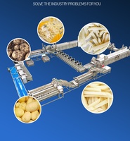 Machine à fabriquer des chips de pommes de terre, ligne de production de frites surgelées mi-frites